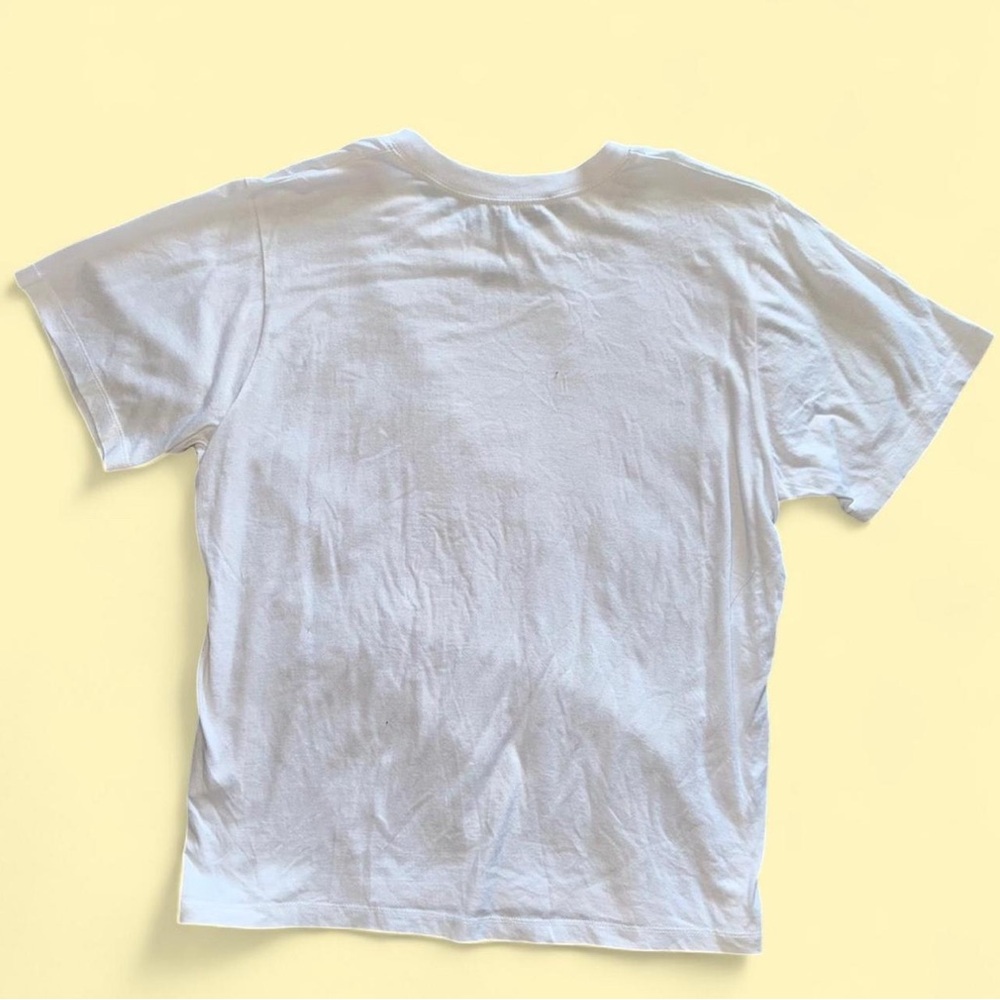 White Graphic Tee with Sequin Letters - Picture 3 of 3
